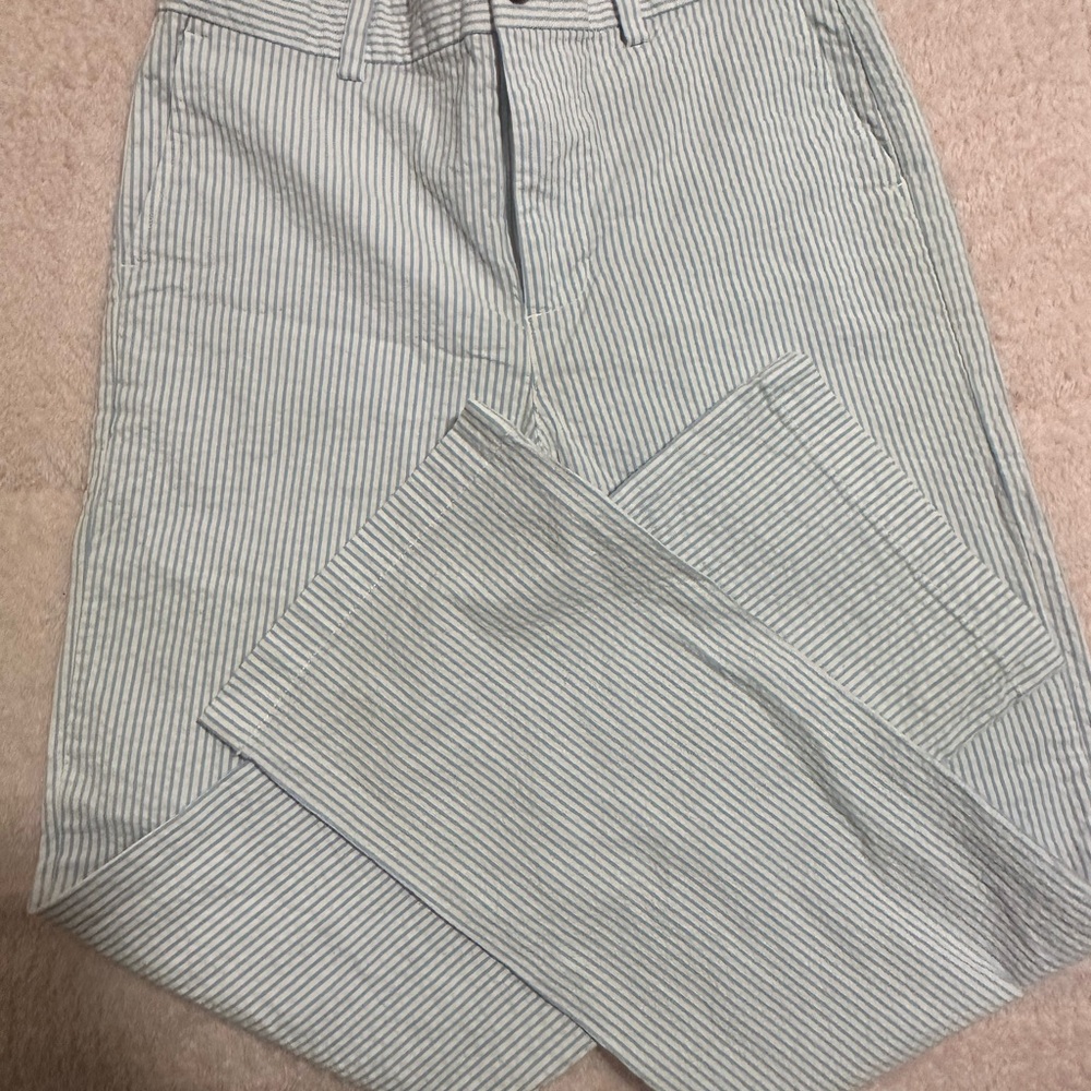 Striped Pants in blue and White